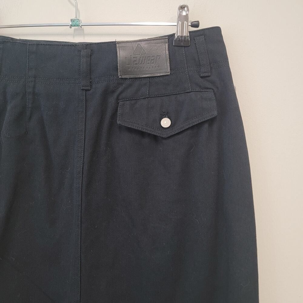 VTG Black Denim Skirt - Picture 7 of 16